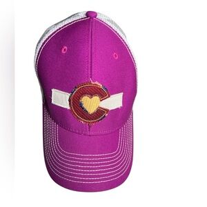 Oura Colorado  Magenta Cap with Heart Patch women’s OS